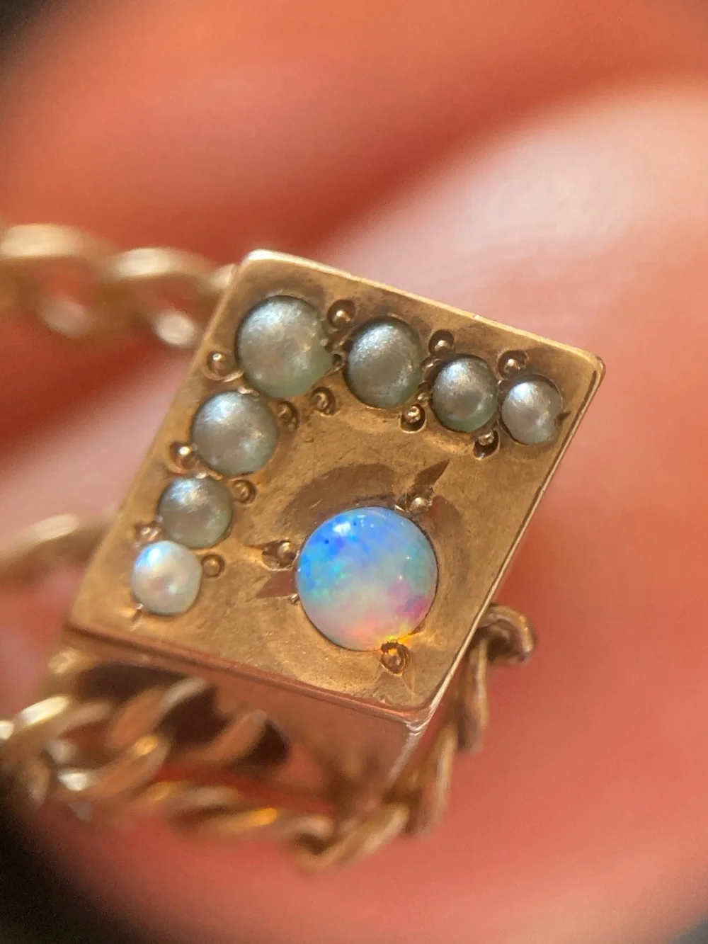 Antique victorian opal
